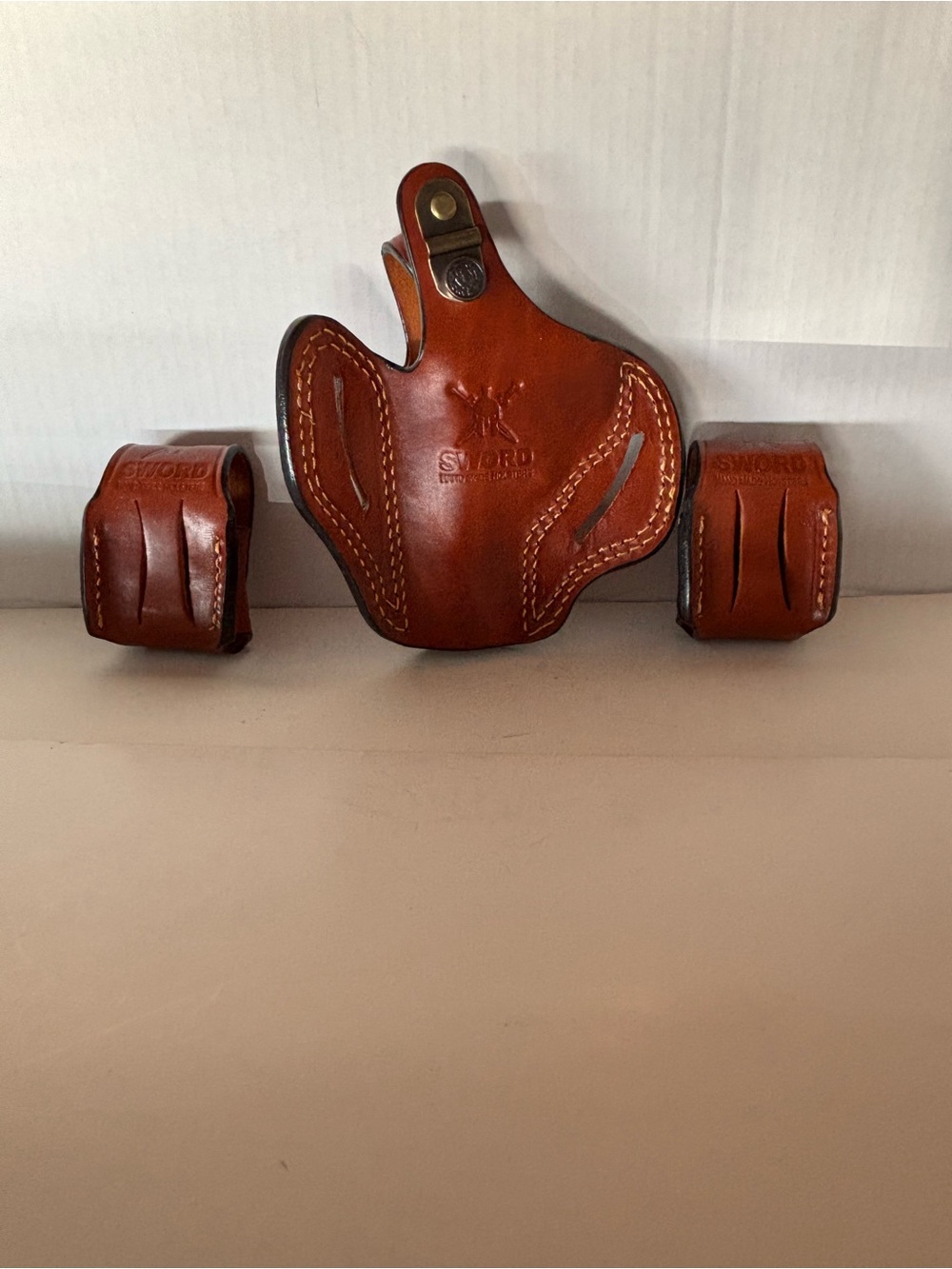 SWORD Handmade Holster For Smith Wesson 357 2 and 2- 2,5 inch OWB - Picture 7 of 8